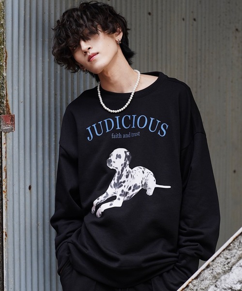 G.O.C（ジーオーシー）の「オーバーサイズマルチプリントグラフィックスウェットトレーナー（スウェット・メンズ・ブラック/ブルー/ボルドー/オートミール/ブラック系その他/ベージュ系その他/レッド系その他/スミクロ/ブラック系その他2/ブラック系その他3/ベージュ系その他2・MEDIUM/LARGE）」の12枚目の写真