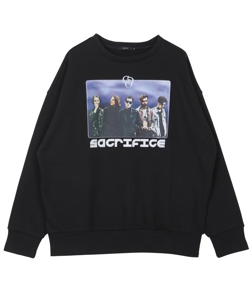 G.O.C（ジーオーシー）の「オーバーサイズマルチプリントグラフィックスウェットトレーナー（スウェット・メンズ・ブラック/ブルー/ボルドー/オートミール/ブラック系その他/ベージュ系その他/レッド系その他/スミクロ/ブラック系その他2/ブラック系その他3/ベージュ系その他2・MEDIUM/LARGE）」の17枚目の写真