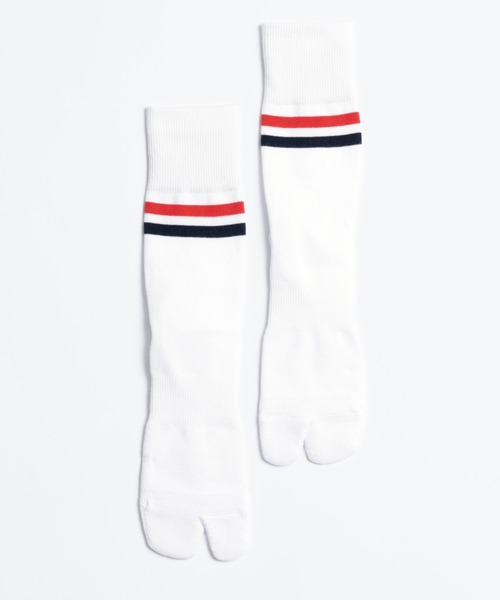 C.E.L.STORE(セルストア)の「NODAL / ノーダル 90S LINE SOCKS(ソックス/靴下・メンズ・マルチ/オレンジ/チャコールグレー/グリーン/ホワイト×ネイビー/ブルー・LARGE)」の6枚目の写真