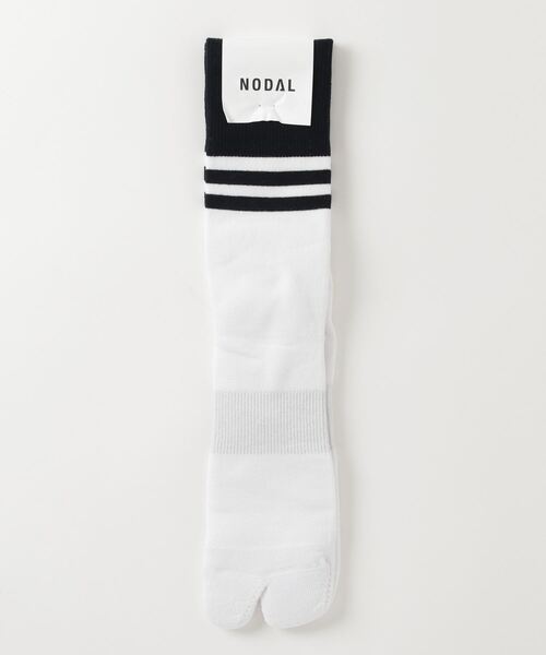 C.E.L.STORE(セルストア)の「NODAL / ノーダル 90S LINE SOCKS(ソックス/靴下・メンズ・マルチ/オレンジ/チャコールグレー/グリーン/ホワイト×ネイビー/ブルー・LARGE)」の8枚目の写真