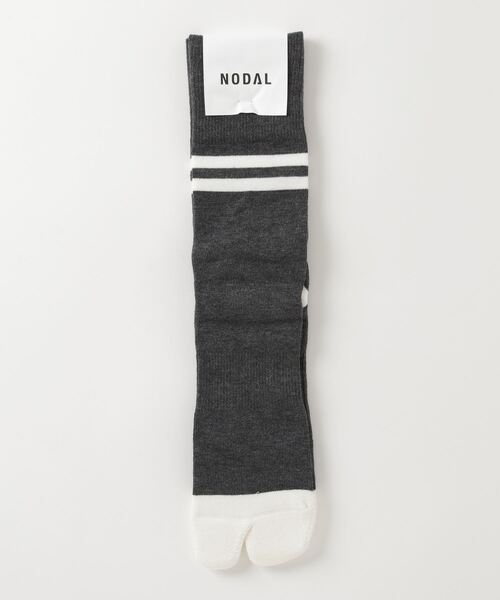 C.E.L.STORE(セルストア)の「NODAL / ノーダル 90S LINE SOCKS(ソックス/靴下・メンズ・マルチ/オレンジ/チャコールグレー/グリーン/ホワイト×ネイビー/ブルー・LARGE)」の10枚目の写真