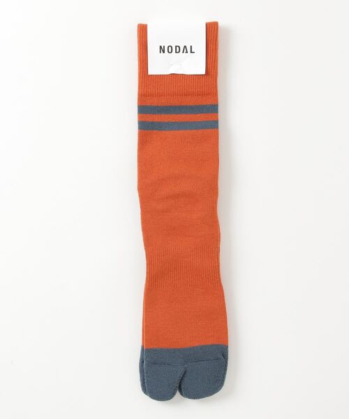 C.E.L.STORE(セルストア)の「NODAL / ノーダル 90S LINE SOCKS(ソックス/靴下・メンズ・マルチ/オレンジ/チャコールグレー/グリーン/ホワイト×ネイビー/ブルー・LARGE)」の19枚目の写真
