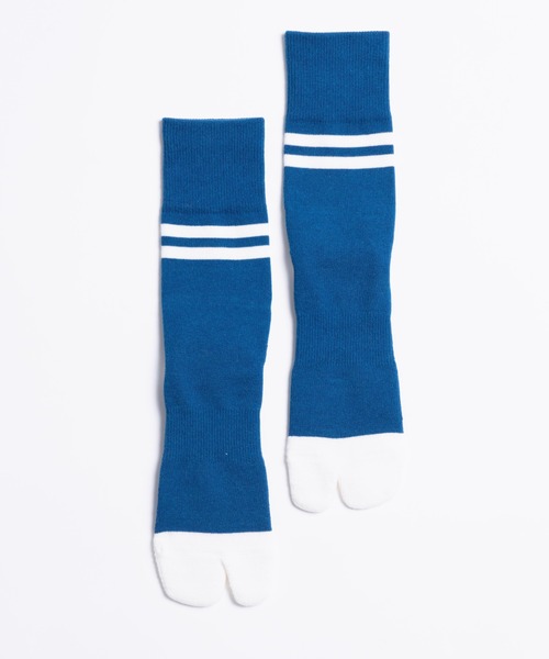 C.E.L.STORE(セルストア)の「NODAL / ノーダル 90S LINE SOCKS(ソックス/靴下・メンズ・マルチ/オレンジ/チャコールグレー/グリーン/ホワイト×ネイビー/ブルー・LARGE)」の12枚目の写真