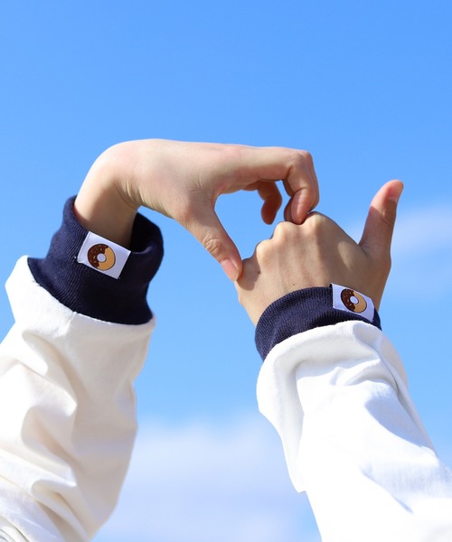 PairPair(ペアペア)の「ピスネームアソートリンガーロンT(ユニセックス)(Tシャツ/カットソー・レディース・オフホワイト/サックスブルー/ミント/ホワイト系その他・FREE)」の3枚目の写真