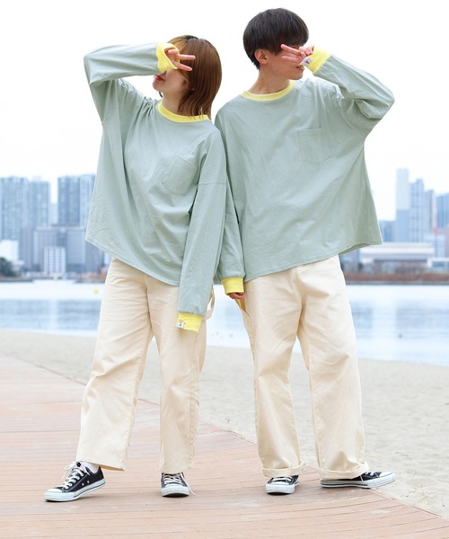 PairPair(ペアペア)の「ピスネームアソートリンガーロンT(ユニセックス)(Tシャツ/カットソー・レディース・オフホワイト/サックスブルー/ミント/ホワイト系その他・FREE)」の19枚目の写真