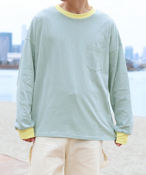 PairPair(ペアペア)の「ピスネームアソートリンガーロンT(ユニセックス)(Tシャツ/カットソー・レディース・オフホワイト/サックスブルー/ミント/ホワイト系その他・FREE)」の16枚目の写真