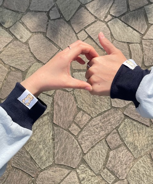 PairPair(ペアペア)の「ピスネームアソートリンガーロンT(ユニセックス)(Tシャツ/カットソー・レディース・オフホワイト/サックスブルー/ミント/ホワイト系その他・FREE)」の8枚目の写真