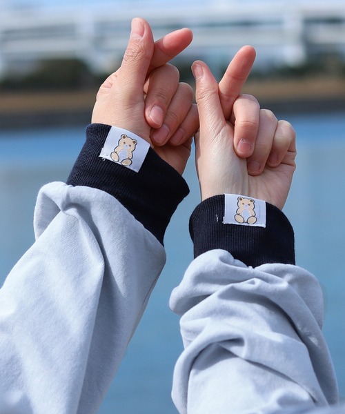 PairPair(ペアペア)の「ピスネームアソートリンガーロンT(ユニセックス)(Tシャツ/カットソー・レディース・オフホワイト/サックスブルー/ミント/ホワイト系その他・FREE)」の9枚目の写真