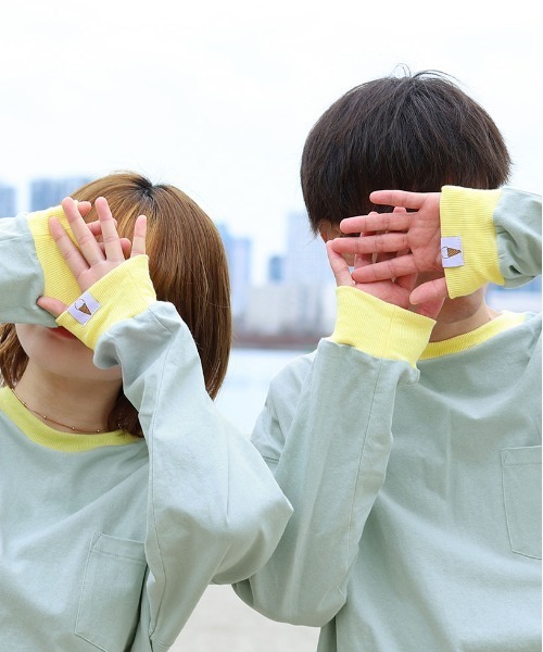 PairPair(ペアペア)の「ピスネームアソートリンガーロンT(ユニセックス)(Tシャツ/カットソー・レディース・オフホワイト/サックスブルー/ミント/ホワイト系その他・FREE)」の5枚目の写真