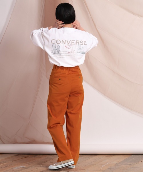 CONVERSE(コンバース)の「【CONVERSE ALLSTAR】バックプリントロンTee(Tシャツ/カットソー・レディース・ホワイト系/ホワイト系1/ブラック系/ブラック系1・M)」の13枚目の写真