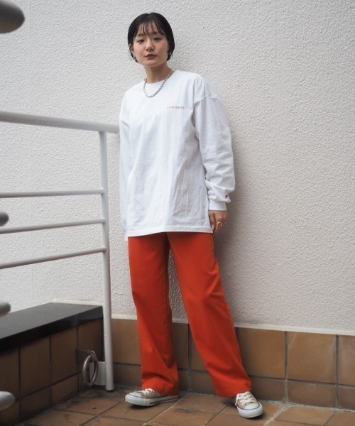 CONVERSE(コンバース)の「【CONVERSE ALLSTAR】バックプリントロンTee(Tシャツ/カットソー・レディース・ホワイト系/ホワイト系1/ブラック系/ブラック系1・M)」の14枚目の写真