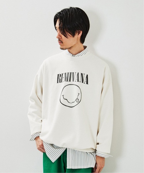 REMI RELIEF（レミレリーフ）の「【REMI RELIEF / レミレリーフ】別注 スウェット(REMIVANA)（スウェット・メンズ・ホワイト・MEDIUM/LARGE）」の4枚目の写真