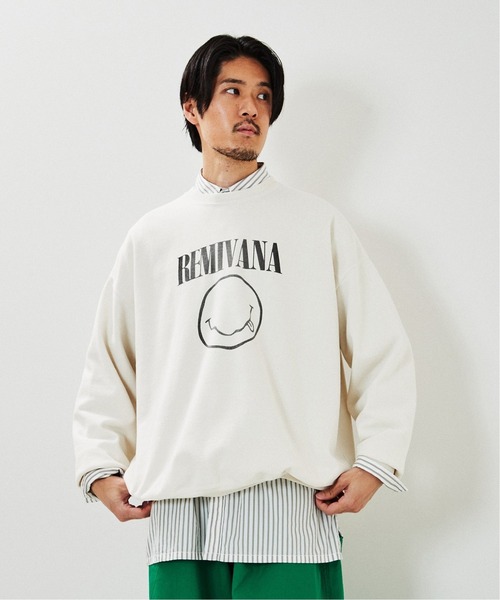 REMI RELIEF（レミレリーフ）の「【REMI RELIEF / レミレリーフ】別注 スウェット(REMIVANA)（スウェット・メンズ・ホワイト・MEDIUM/LARGE）」の5枚目の写真