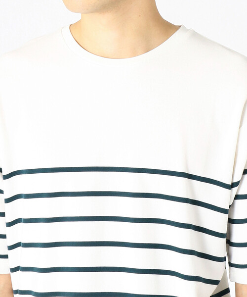 COMME CA ISM(コムサイズム)の「パネルボーダー Tシャツ(Tシャツ/カットソー・メンズ・ブラック/ネイビー/グリーン・MEDIUM/LARGE)」の10枚目の写真