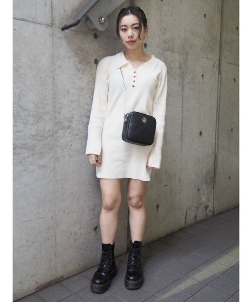 EVRIS（エヴリス）の「【WEB限定】オーストリッチチェーンミニBAG（ショルダーバッグ・レディース・ブラック/ブラウン/グリーン・FREE）」の9枚目の写真