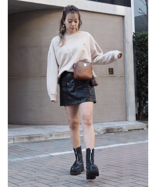 EVRIS（エヴリス）の「【WEB限定】オーストリッチチェーンミニBAG（ショルダーバッグ・レディース・ブラック/ブラウン/グリーン・FREE）」の11枚目の写真