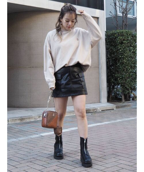 EVRIS（エヴリス）の「【WEB限定】オーストリッチチェーンミニBAG（ショルダーバッグ・レディース・ブラック/ブラウン/グリーン・FREE）」の12枚目の写真