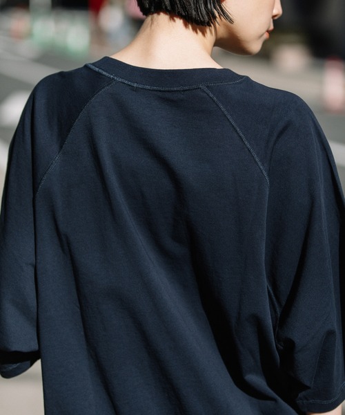 Munich（ミューニック）の「40/2ジャージプリントスウェットプルオーバー（Tシャツ/カットソー・レディース・ホワイト/ネイビー/グリーン・FREE）」の11枚目の写真