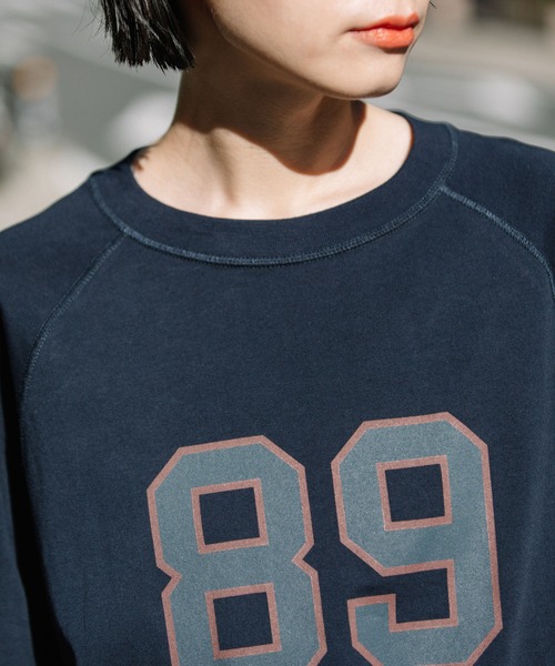 Munich（ミューニック）の「40/2ジャージプリントスウェットプルオーバー（Tシャツ/カットソー・レディース・ホワイト/ネイビー/グリーン・FREE）」の10枚目の写真