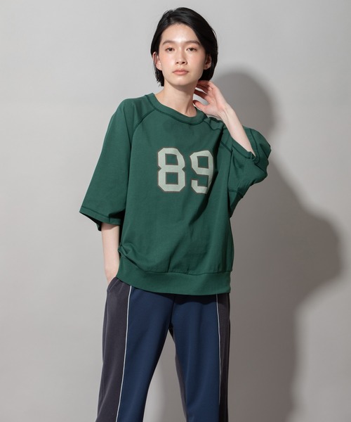 Munich（ミューニック）の「40/2ジャージプリントスウェットプルオーバー（Tシャツ/カットソー・レディース・ホワイト/ネイビー/グリーン・FREE）」の18枚目の写真