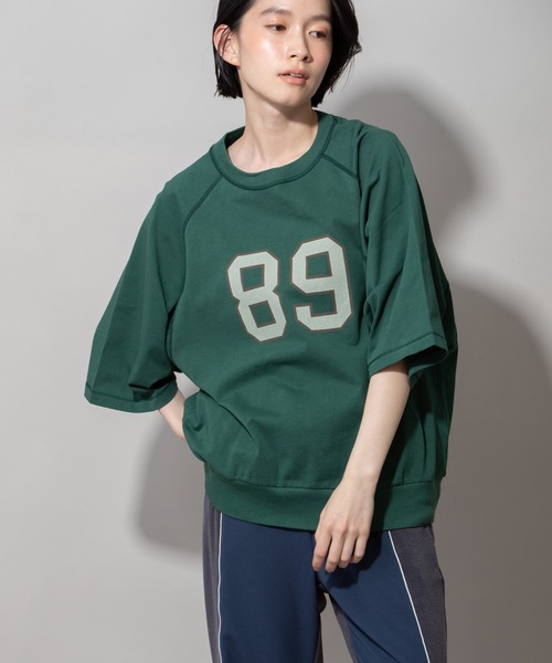 Munich（ミューニック）の「40/2ジャージプリントスウェットプルオーバー（Tシャツ/カットソー・レディース・ホワイト/ネイビー/グリーン・FREE）」の19枚目の写真