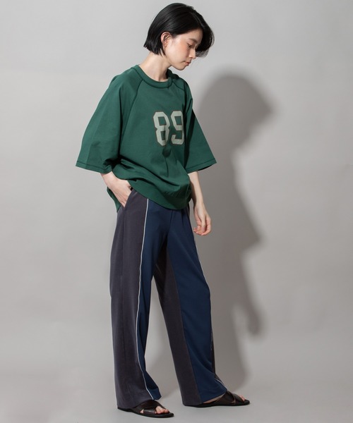 Munich（ミューニック）の「40/2ジャージプリントスウェットプルオーバー（Tシャツ/カットソー・レディース・ホワイト/ネイビー/グリーン・FREE）」の16枚目の写真