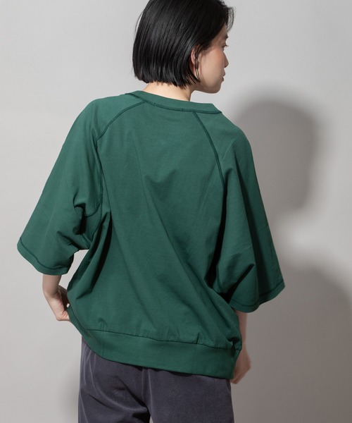 Munich（ミューニック）の「40/2ジャージプリントスウェットプルオーバー（Tシャツ/カットソー・レディース・ホワイト/ネイビー/グリーン・FREE）」の21枚目の写真