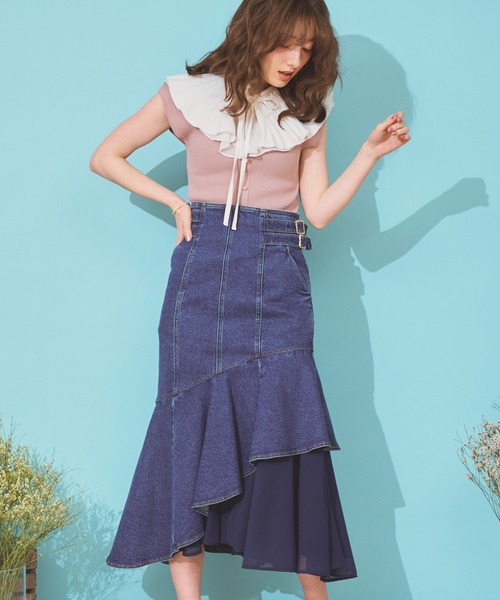 NOELA（ノエラ）の「プリーツカラーリブニット（ニット/セーター・レディース・ブラック/オフホワイト/ベージュ・フリー）」の12枚目の写真