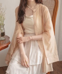 Ambre Neige | 袖スリットシアーシャツ／【WEB/EC限定商品】(シャツ/ブラウス)