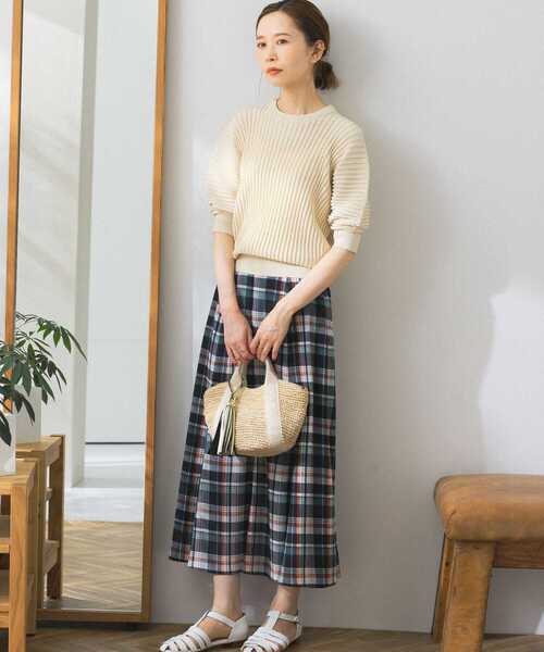 URBAN RESEARCH ROSSO（アーバンリサーチロッソ）の「ホールリブニット（ニット/セーター・レディース・ホワイト系その他/グレー系その他/グリーン系その他・FREE）」の19枚目の写真