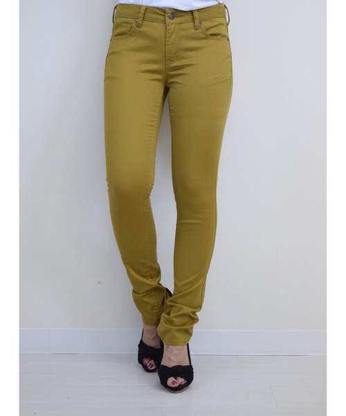 SHORE (ショア)の「SHORE アメリカンピマコットンスキニーパンツ(チノパンツ・レディース・ホワイト/ブラック/ベージュ/グレー/マスタード・30/26/27/28/29)」の4枚目の写真