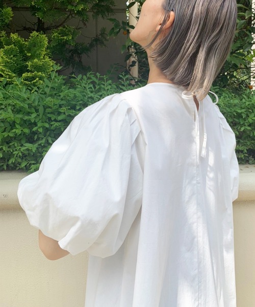 ワンピース HerPraha / Flare puffy dress (ivory) HerPraha / Flare puffy dress (ivory)