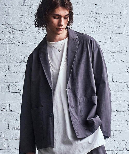 MSML(エムエスエムエル)の「NYLON STRETCH 2B JACKET(テーラードジャケット・メンズ・ブラック/チャコールグレー・M/L)」の17枚目の写真