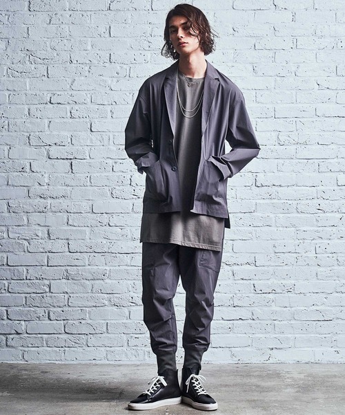 MSML(エムエスエムエル)の「NYLON STRETCH 2B JACKET(テーラードジャケット・メンズ・ブラック/チャコールグレー・M/L)」の20枚目の写真