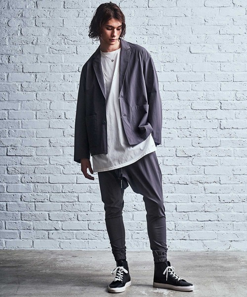 MSML(エムエスエムエル)の「NYLON STRETCH 2B JACKET(テーラードジャケット・メンズ・ブラック/チャコールグレー・M/L)」の21枚目の写真
