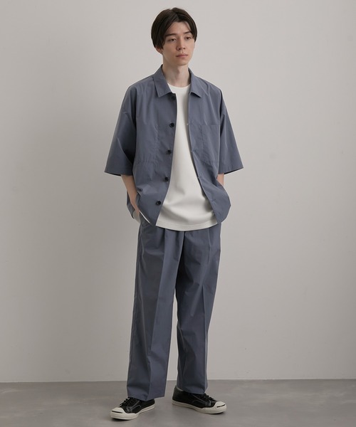 JUNRED(ジュンレッド)の「イージーワイド1タックパンツ(スラックス・メンズ・ブラック系その他/ライトグレー/ブルー系その他4・L/S/M)」の14枚目の写真
