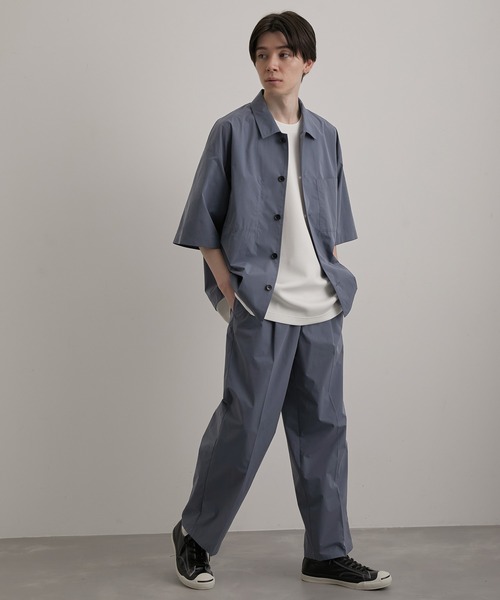 JUNRED(ジュンレッド)の「イージーワイド1タックパンツ(スラックス・メンズ・ブラック系その他/ライトグレー/ブルー系その他4・L/S/M)」の15枚目の写真