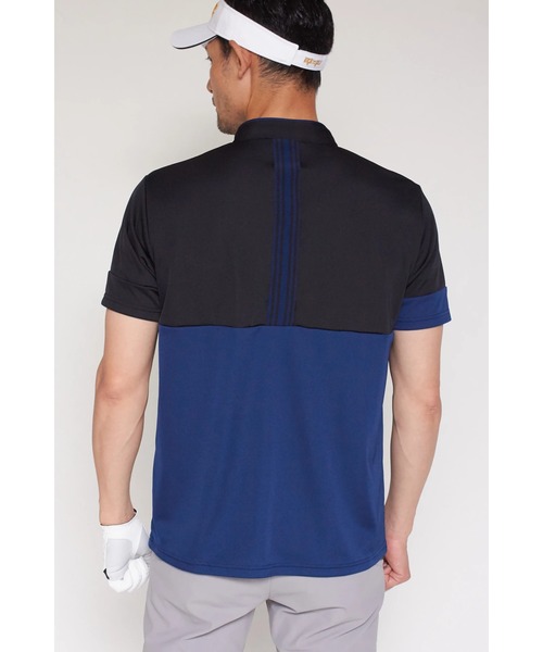 HIGH STREET(ハイストリート)の「HIGH ST. GOLF∴バイカラー 半袖スタンドハーフジップシャツ(Tシャツ/カットソー・メンズ・ブラック/ホワイト/ネイビー・M/L/LL/S)」の18枚目の写真