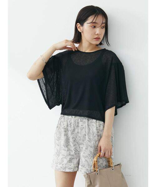 KBF(ケイビーエフ)の「KBF.トワルドジュイ柄ショートパンツ(その他パンツ・レディース・グリーン/ブラック/ブルー/グレイッシュベージュ・FREE)」の18枚目の写真