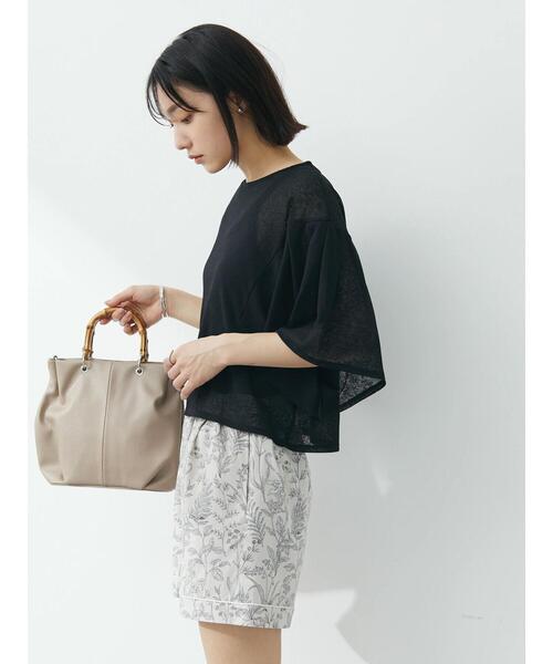 KBF(ケイビーエフ)の「KBF.トワルドジュイ柄ショートパンツ(その他パンツ・レディース・グリーン/ブラック/ブルー/グレイッシュベージュ・FREE)」の14枚目の写真
