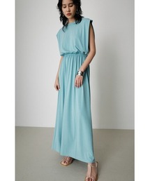 AZUL by moussy（アズールバイマウジー）の「ICE CLEAN TUCK SLEEVE ONEPIECE/アイスクリーンタックスリーブワンピース（ワンピース）」