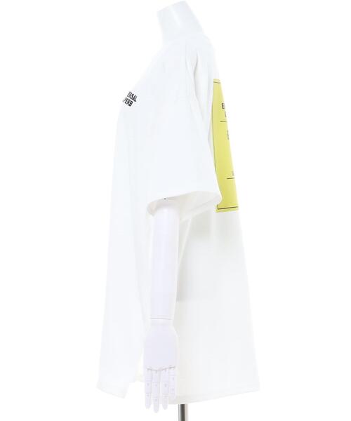 INGNI(イング)の「BACKカラーBOXロゴチュニックTシャツ(Tシャツ/カットソー・レディース・ホワイト系6/ホワイト×ブルー/ブラック×ホワイト/ホワイト×ピンク/ブルー系2/ブルー系7・M)」の14枚目の写真