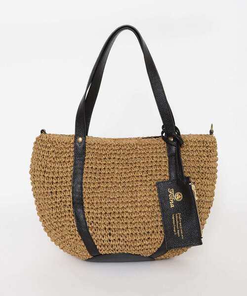 URBAN RESEARCH DOORS（アーバンリサーチドアーズ）の「『別注』Folna×DOORS　ペーパーバック S（トートバッグ・レディース・ブラウン/キャメル/ベージュ・ONE）」の13枚目の写真