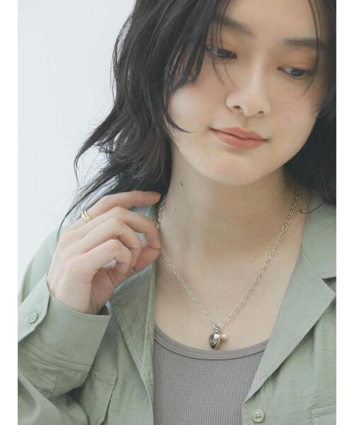 AMERICAN HOLIC（アメリカンホリック）の「プックリハートネックレス（ネックレス・レディース・ゴールド/シルバー・FREE）」の3枚目の写真