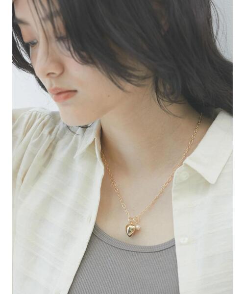 AMERICAN HOLIC（アメリカンホリック）の「プックリハートネックレス（ネックレス・レディース・ゴールド/シルバー・FREE）」の9枚目の写真