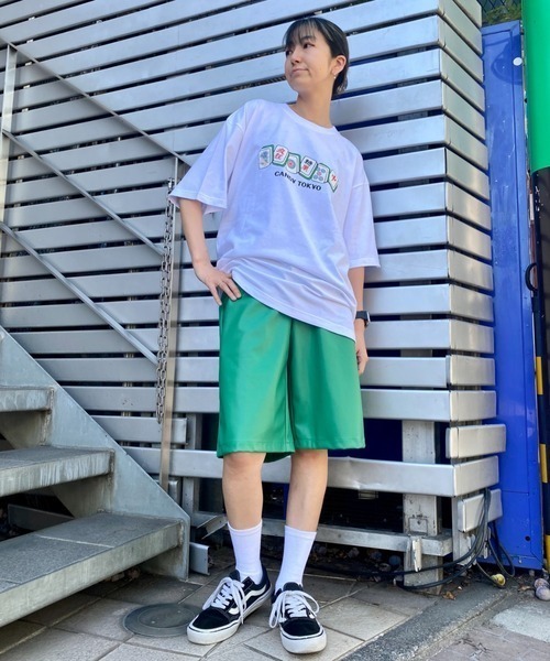 Candy Stripper(キャンディストリッパー)の「FAKE LEATHER HALF パンツ(その他パンツ・レディース・グリーン/ブラック・2)」の9枚目の写真