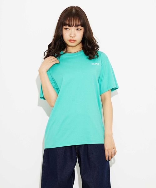 X-girl(エックスガール)の「PILLS S/S TEE/バックプリント Tシャツ(Tシャツ/カットソー・レディース・グリーン/ホワイト/ブラック・XL/S/M/L)」の16枚目の写真