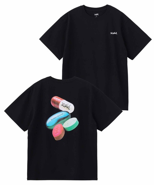X-girl(エックスガール)の「PILLS S/S TEE/バックプリント Tシャツ(Tシャツ/カットソー・レディース・グリーン/ホワイト/ブラック・XL/S/M/L)」の18枚目の写真