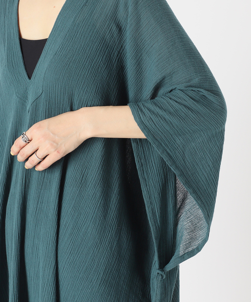 IENA LA BOUCLE(イエナラブークル)の「IENA LA BOUCLE IND 楊柳カフタンワンピース(ワンピース・レディース・グリーン/レッド・FREE)」の22枚目の写真