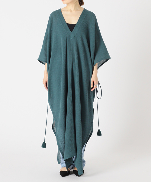 IENA LA BOUCLE(イエナラブークル)の「IENA LA BOUCLE IND 楊柳カフタンワンピース(ワンピース・レディース・グリーン/レッド・FREE)」の17枚目の写真